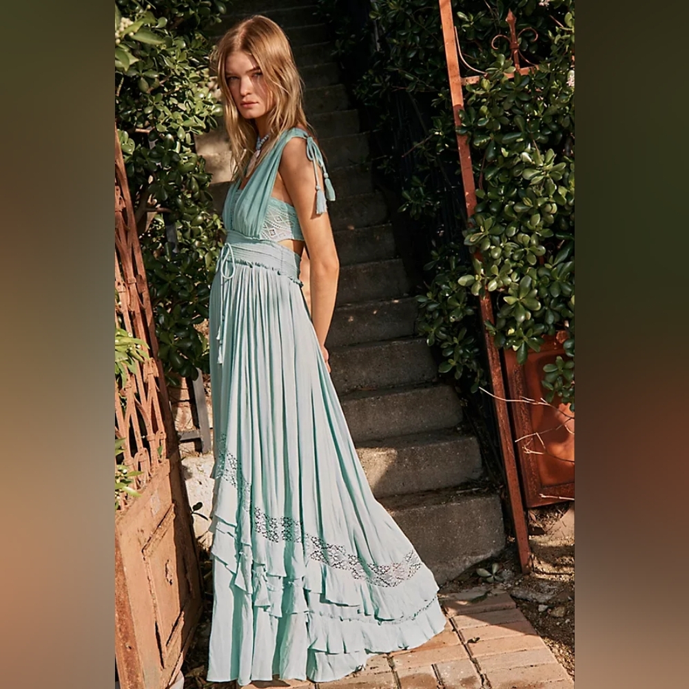 Free People | Endless Summer Santa Maria Dress XS NWT Sky